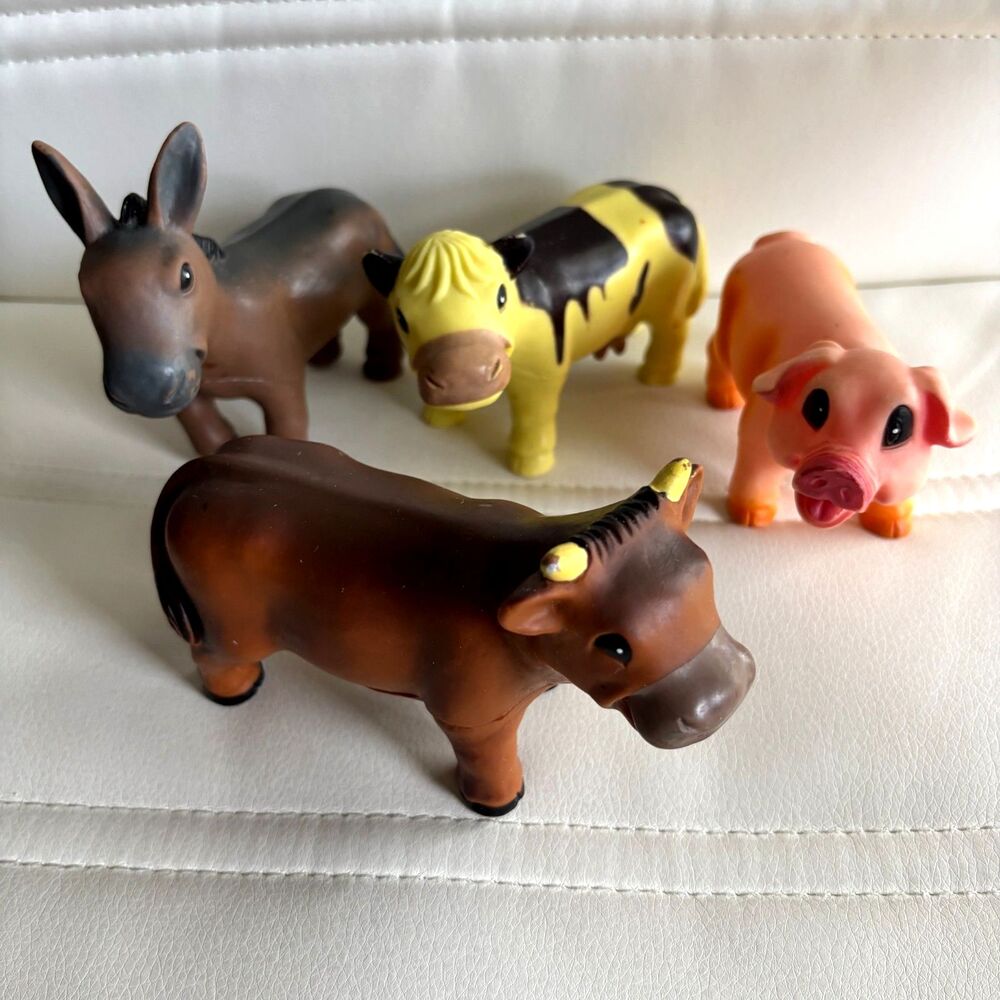 Peterkin CLASSICS Baby 5" Farm Animals Soft Touch Playset Ages 18 mos. & Up